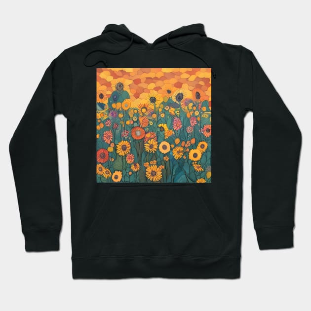 Sunflowers Hoodie by Colin-Bentham